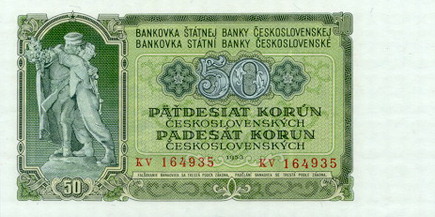 50 korun   1953   front